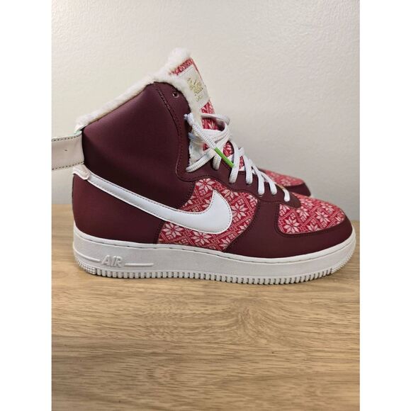 Nike Air Force 1 High Christmas Sweater Men\'s Shoes Size 10 Navidad Xmas main image 6